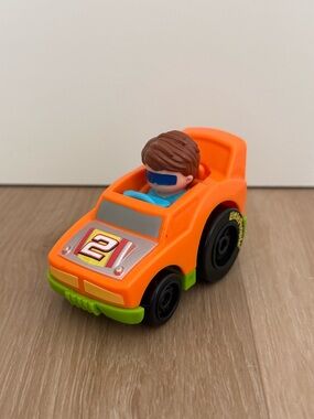 Fisher Price Little People Launch & Loop Raceway Orange #2 Car Wheelies 2019